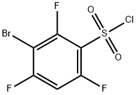 3-Bromo-2,4,6-trifluorobenzenesulfonyl chloride Struktur