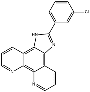 2-(3-chlorophenyl)iMidazole[4,5f][1,10]phenanthroline Struktur