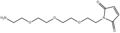 1H-Pyrrole-2,5-dione, 1-[2-[2-[2-(2-aminoethoxy)ethoxy]ethoxy]ethyl]- Struktur