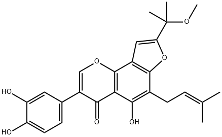 Derrisisoflavone I Struktur