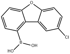 (8-chlorodibenzo[b,d]furan-1-yl)boronic acid Struktur