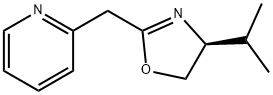 Pyridine, 2-[[(4S)-4,5-dihydro-4-(1-methylethyl)-2-oxazolyl]methyl]- Struktur