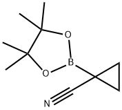 Cyclopropanecarbonitrile, 1-(4,4,5,5-tetramethyl-1,3,2-dioxaborolan-2-yl)- Struktur