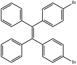 Benzene, 1,1'-[(1Z)-1,2-diphenyl-1,2-ethenediyl]bis[4-bromo- Struktur