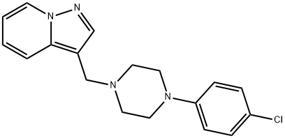 3-[[4-(4-chlorophenyl)piperazin-1-yl]methyl]pyrazolo[1,5-a]pyridine Struktur