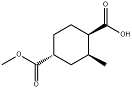 (1R,2S,4R)-4-(methoxycarbonyl)-2-methylcyclohexane-1-carboxylic acid Struktur