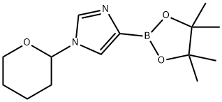 1H-Imidazole, 1-(tetrahydro-2H-pyran-2-yl)-4-(4,4,5,5-tetramethyl-1,3,2-dioxaborolan-2-yl)- Struktur