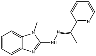 Ethanone, 1-(2-pyridinyl)-, 2-(1-methyl-1H-benzimidazol-2-yl)hydrazone Struktur