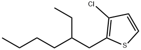 Thiophene, 3-chloro-2-(2-ethylhexyl)- Struktur