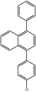 Naphthalene, 1-(4-chlorophenyl)-4-phenyl- Structure