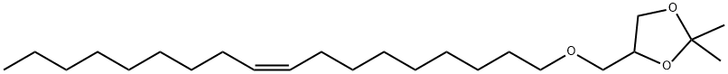 1,3-Dioxolane, 2,2-dimethyl-4-[[(9Z)-9-octadecen-1-yloxy]methyl]- Struktur