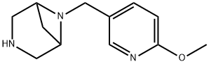 3,6-Diazabicyclo[3.1.1]heptane, 6-[(6-methoxy-3-pyridinyl)methyl]- Struktur