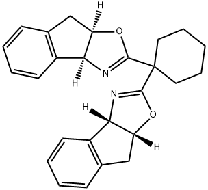 8H-Indeno[1,2-d]oxazole, 2,2'-cyclohexylidenebis[3a,8a-dihydro-, (3aS,3'aS,8aR,8'aR)- Struktur