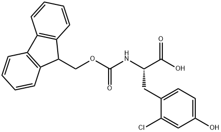 N-Fmoc-2-chloro-L-tyrosine Struktur