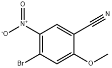 Benzonitrile, 4-bromo-2-methoxy-5-nitro- Struktur