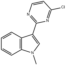 1H-Indole, 3-(4-chloro-2-pyrimidinyl)-1-methyl- Struktur