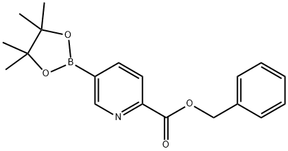 Benzyl 5-(tetramethyl-1,3,2-dioxaborolan-2-yl)pyridine-2-carboxylate Struktur