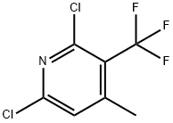 Pyridine, 2,6-dichloro-4-methyl-3-(trifluoromethyl)- Struktur