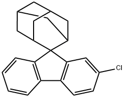 Spiro[9H-fluorene-9,2'-tricyclo[3.3.1.13,7]decane], 2-chloro- Struktur