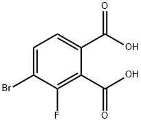 4-bromo-3-fluorophthalic acid Struktur