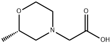 4-Morpholineacetic acid, 2-methyl-, (2S)- Struktur