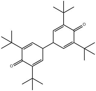 [Bi-2,5-cyclohexadien-1-yl]-4,4'-dione, 3,3',5,5'-tetrakis(1,1-dimethylethyl)- Struktur