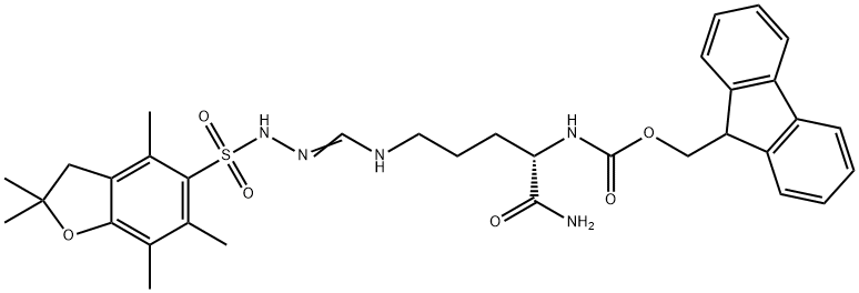 Fmoc-L-Arg(Pbf)-NH2 結(jié)構(gòu)式