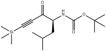 Carbamic acid, N-[(1S)-1-(2-methylpropyl)-2-oxo-4-(trimethylsilyl)-3-butyn-1-yl]-, 1,1-dimethylethyl ester