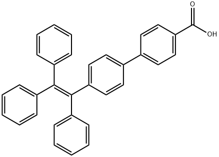 [1,1'-Biphenyl]-4-carboxylic acid, 4'-(1,2,2-triphenylethenyl)- Struktur