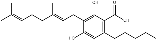 cannabigerolic acid Struktur