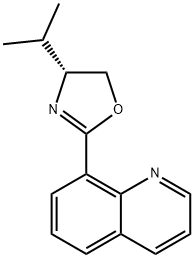 Quinoline, 8-[(4R)-4,5-dihydro-4-(1-methylethyl)-2-oxazolyl]- Struktur