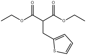 Propanedioic acid, 2-(2-thienylmethyl)-, 1,3-diethyl ester Struktur