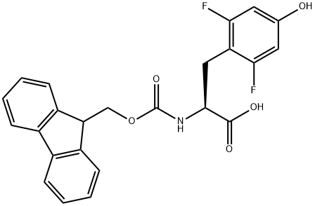 (S)-Fmoc-2,6-Difluorotyrosine Struktur