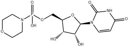 Uridine, 5'-(hydrogen 4-morpholinylphosphonate) Struktur