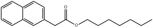 2-Naphthaleneacetic acid heptyl ester Struktur