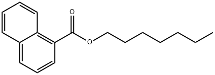 1-Naphthalenecarboxylic acid heptyl ester Struktur