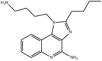 1-(4-Aminobutyl)-2-butyl-1H-imidazo[4,5-c]quinolin-4-amine Struktur