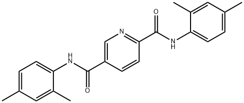 2-N,5-N-bis(2,4-dimethylphenyl)pyridine-2,5-dicarboxamide Struktur