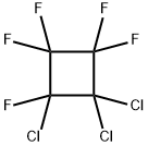 Cyclobutane, 1,1,2-trichloro-2,3,3,4,4-pentafluoro- Struktur