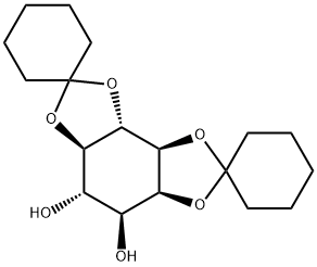 1,2-5,6-di-O-cyclohexylidene-myo-inositol Struktur