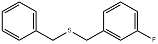 Benzene, 1-fluoro-3-[[(phenylmethyl)thio]methyl]- Struktur