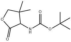 tert-butyl N-(4,4-dimethyl-2-oxooxolan-3-yl)carbamate Struktur