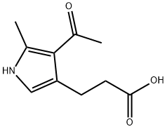 1H-Pyrrole-3-propanoic acid, 4-acetyl-5-methyl- Structure