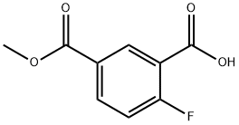 1,3-Benzenedicarboxylic acid, 4-fluoro-, 1-methyl ester Struktur