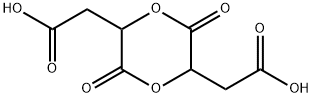 2,2'-(3,6-dioxo-1,4-dioxane-2,5-diyl)diacetic acid Struktur