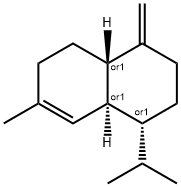 C15 H24, Naphthalene, 1,2,3,4,4a,5,6,8a-octahydro-7-methyl-4-methylene-1-(1-methylethyl)- Struktur