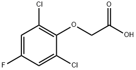 Acetic acid, 2-(2,6-dichloro-4-fluorophenoxy)- Struktur