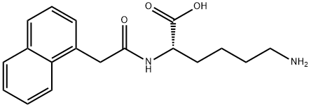 L-Lysine, N2-[2-(1-naphthalenyl)acetyl]- Struktur