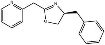 Pyridine, 2-[[(4S)-4,5-dihydro-4-(phenylmethyl)-2-oxazolyl]methyl]- Struktur