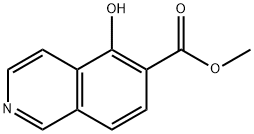 6-Isoquinolinecarboxylic acid, 5-hydroxy-, methyl ester Struktur